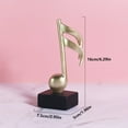thumbnail image 3 of 3 PCS Music Note Resin Sculpture Musical Theme Desk Statue Decoration Collectible Centerpiece Ornament Birthday, 3 of 9