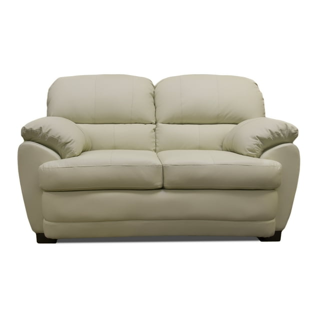 Love Seat de Piel Genuina ConfortoPiel Florencia Marfil