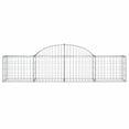thumbnail image 2 of vidaXL Paniers en Gabion Arqués 7 Pcs 200x50x40/60 cm Fer Galvanisé, 2 of 4