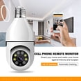 thumbnail image 4 of Cámara de seguridad inalámbrica E27 Bulb Camera 1080P HD (fuente de luz dual) Likrtyny  Para estrenar, 4 of 9