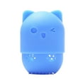 thumbnail image 1 of mmirethe Porte-Éponge Pratique et en Forme de Chat avec Boîte de Rangement en Silicone Bleu 2Set, 1 of 6