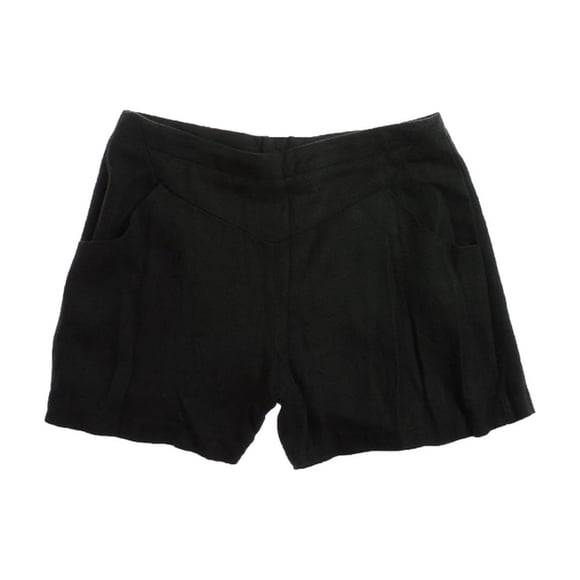 W118 Pantalones cortos de vestir para caminar Rebecca de cintura alta para mujer, negro, mediano