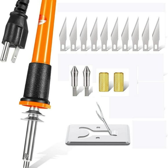 JUNWELLElectric Hot Knife Cutter Tool-Hot Stencil Cutter Multipurpose Heat Knife for Cutting Plastic Electric Hot Knife US Plug