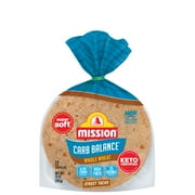 Mission Carb Balance Whole Wheat Street Taco Tortillas, 10 oz, 12 count