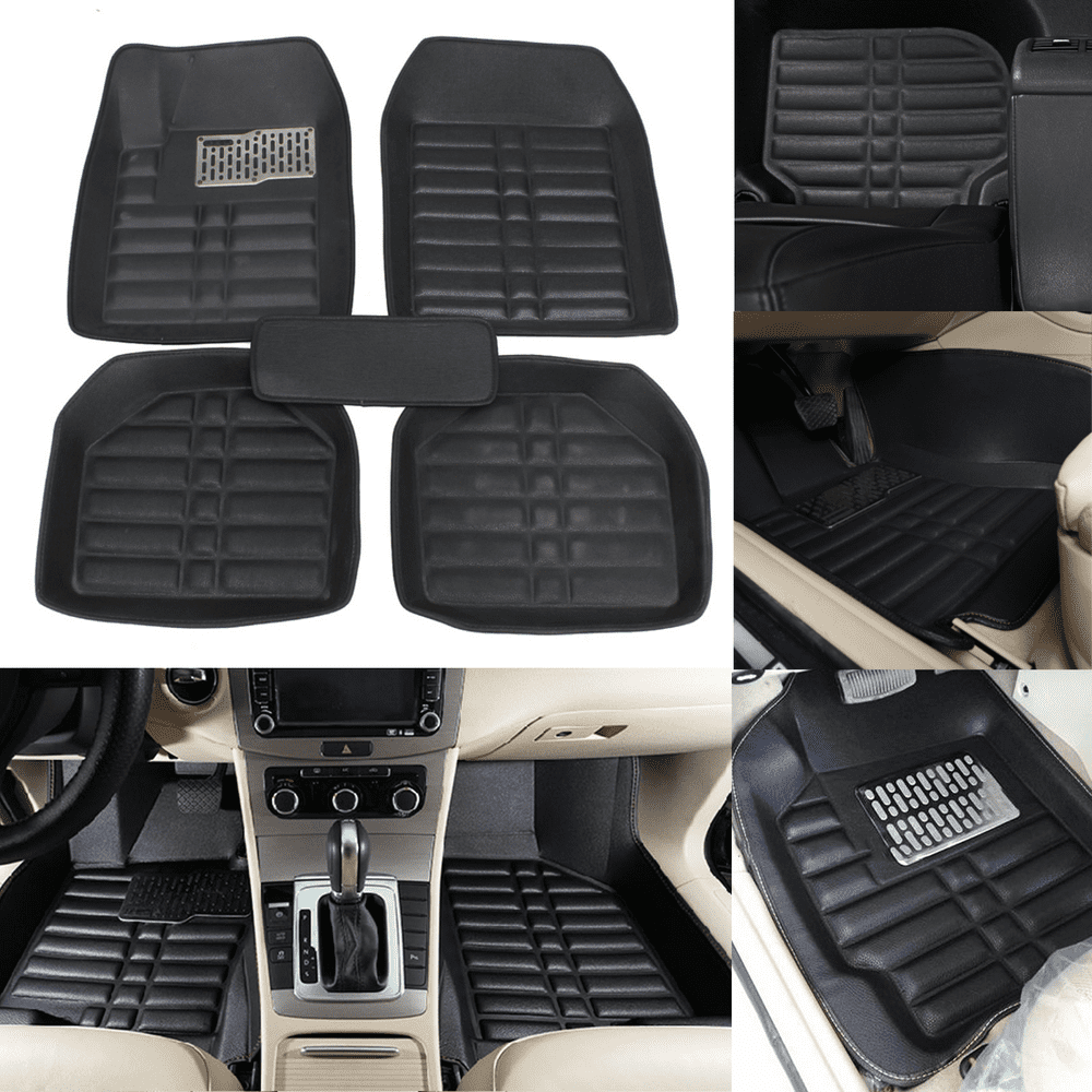 5Pcs Universal Car Auto Floor Mats Floor Liner Front&Rear Carpet All