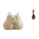 thumbnail image 1 of Sujetalibros de cerámica con forma de pera abrazada, figura de animal finamente elaborada, estatua decorativa, detalle para fiestas, adorno divertido, 1 of 8