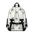 thumbnail image 3 of Pug Crown Gingham Blue Pattern Cute School Backpack Bag for School with Padded Back and Adjustable Shoulder Straps 15.25"x11.5"x5.25", 3 of 5