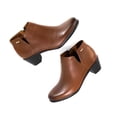 thumbnail image 3 of Botin Tacon cuadrado bajo Mujer Flexi Piel 15424 Cafe Flexi Piel, 3 of 4
