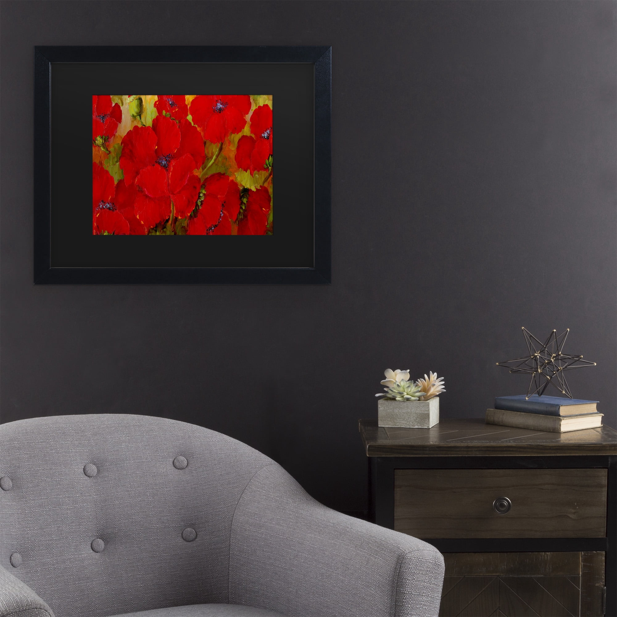 Trademark Fine Art 'Poppies' Canvas Art by Anonymous