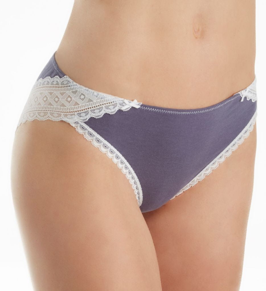 Women's Maidenform CS59 One Fab Fit Cotton Stretch Tanga Panty (Blue