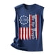 thumbnail image 4 of Camiseta sin mangas con estampado para mujer, blusa sin mangas con gráfico divertido para playa de verano para niñas adultas Fridja gh4011, 4 of 5