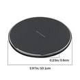 thumbnail image 2 of POINTERTECK 10W Forme de Chargement Rapide Tapis de Charge de Bureau Chargeur de Téléphone Sans Fil avec Indicateur LED, 2 of 9