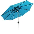 thumbnail image 4 of cadeninc 9 ft. Aluminum Market Solar LED Patio Umbrella in Blue, 4 of 5