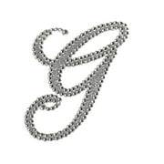 Mardi Gras Spot Glitter Script Letter "G" (Each)
