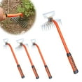 DLQT New Weeding Artifact Orange Red ElevenTooth Hoe RustProof