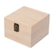 thumbnail image 2 of Caja de almacenamiento de madera, contenedor portátil para tesoros y regalos, cierre frontal, recuerdo madera 14x14x10cm, 2 of 9