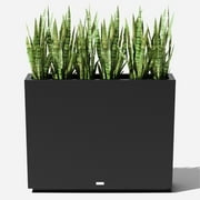 Veradek Block Series Span Medium 30 Plastic Planter - Black