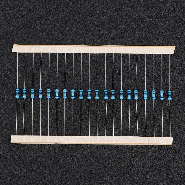 AMONIDA Lightweight Resistor Kit, Convenient Durable Practical Metal Film Resistor, Experimental Projects Laboratory Electronic Equipment For Electrical