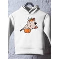 thumbnail image 3 of Cute Kittyboo Pumpkin Costume Hoodie Toddler -Image by Shutterstock,  4 Toddler, 3 of 4