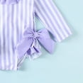 thumbnail image 4 of TOWED22 Infant Baby Girl One-Piece Swimsuit Long Sleeve Rash Guard for UPF 50+ Sun Protection Bathing Suit Purple,18-24 M, 4 of 6