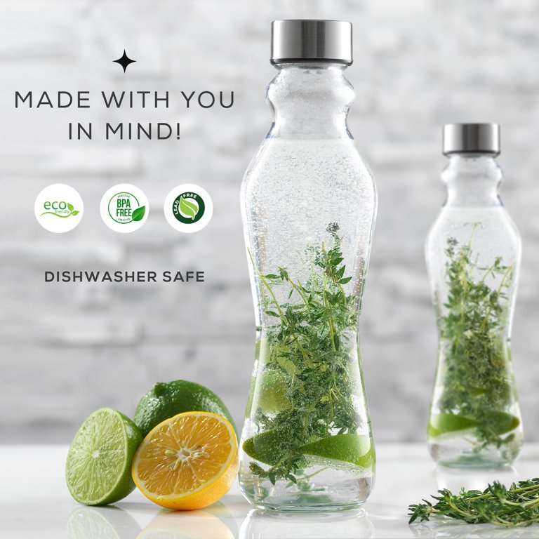 Reusable Glass Water Bottle