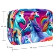 thumbnail image 5 of Robot Unicorn Attack Waterproof PVC Cosmetic Makeup Bag Organizer Travel Toiletry Men's Travel Bag Organizer for Ladies and Girls, 5 of 6
