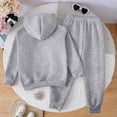 thumbnail image 5 of Kogui Baby Girls Outfits Toddler Baby Girl Clothes Hoodie Sweatshirts Print Pants 2 Piece Outfits Cute Fall Winter Clothing Set Size 3T 4T (Grey,3-4 Years), 5 of 7