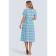 thumbnail image 2 of Woman Within Plus Size Short-Sleeve Seersucker Dress, 2 of 4