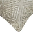 thumbnail image 2 of The HomeCentric Cushion Covers, Decorative Grey & Ivory Pack of 2, 18"x18" (45x45 cm) Throw Pillow Covers, Silk Jacquard, Lace & Beaded Throw Pillows For Sofa, Geometric Contemporary Style - Allotrope, 2 of 3