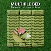 Camping Sleeping Pad, Ultralight Camping Mat with Pillow Built-in Foot Pump Inflatable Sleeping Pad for Camping Backpacking Hiking Traveling Tent