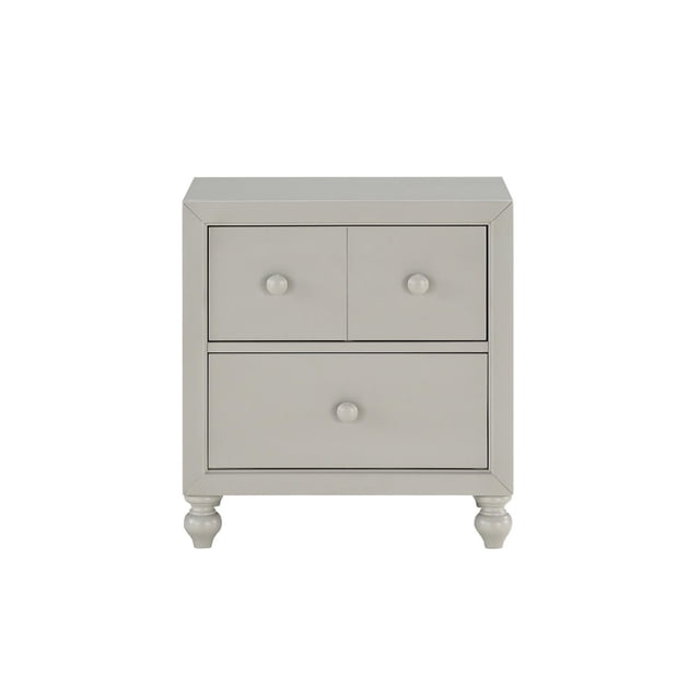 Topline Home Furnishings Table de nuit blanche
