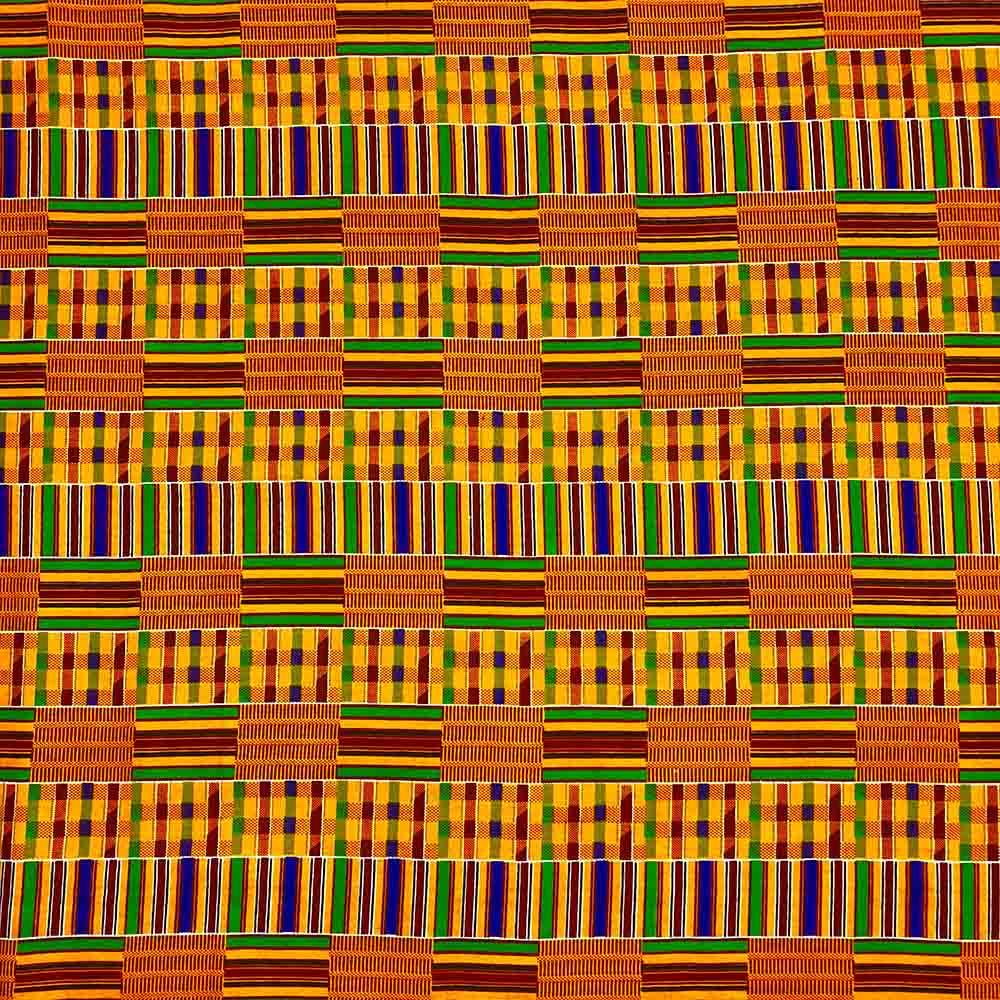 Kente African Print Fabric Cotton Ankara 44 Inches Sold By The Yard ...