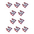 thumbnail image 2 of Guardurnaity Pendientes de araña de acrílico Geométrico Día de la Independencia Americana Joyas exageradas Pendientes Niñas Banquete Accesorios Trapezoide hueco 10Conjunto, 2 of 6