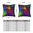 thumbnail image 2 of Pofeuu Bright Universe Print Double-sided plush pillowcase Square Throw Pillow Covers Pillows Cover for Living Room Bedroom Sofa Couch Cushion Cover（No pillow core）-22"x22", 2 of 7