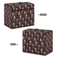 thumbnail image 3 of HELLHERO Sewing Machine Cover with Top Handle and Side Essentials Pockets Washable Protective Skull and Rose Tote, 3 of 8