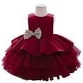 thumbnail image 1 of Robes de Fête d'Anniversaire pour Filles Broderie Fleur Robe de Mariage Fille Nouveau-Né Robe de Princesse Haute Qualité, 1 of 1