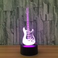 thumbnail image 2 of 3D Guitar LED Night Light 7 Color Touchswitch Table Desk Lamp  Gift, 2 of 6