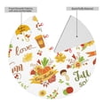 thumbnail image 2 of Sikiie Hello Fall Autumn Is Here 30-48 inches {designName} Print Christmas Tree Skirt Snowman Xmas Tree Skirt with Edge Christmas Decorations for Holiday Party48", 2 of 7