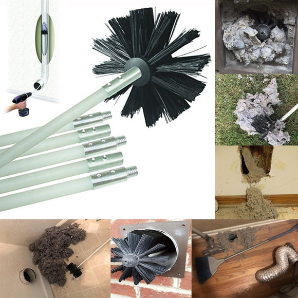 Up to 65% off SMihono Cleaning Supplies Dryer Duct Cleaning Kit Lint Remover Extends Up To 12 Feet Synthetic Brush