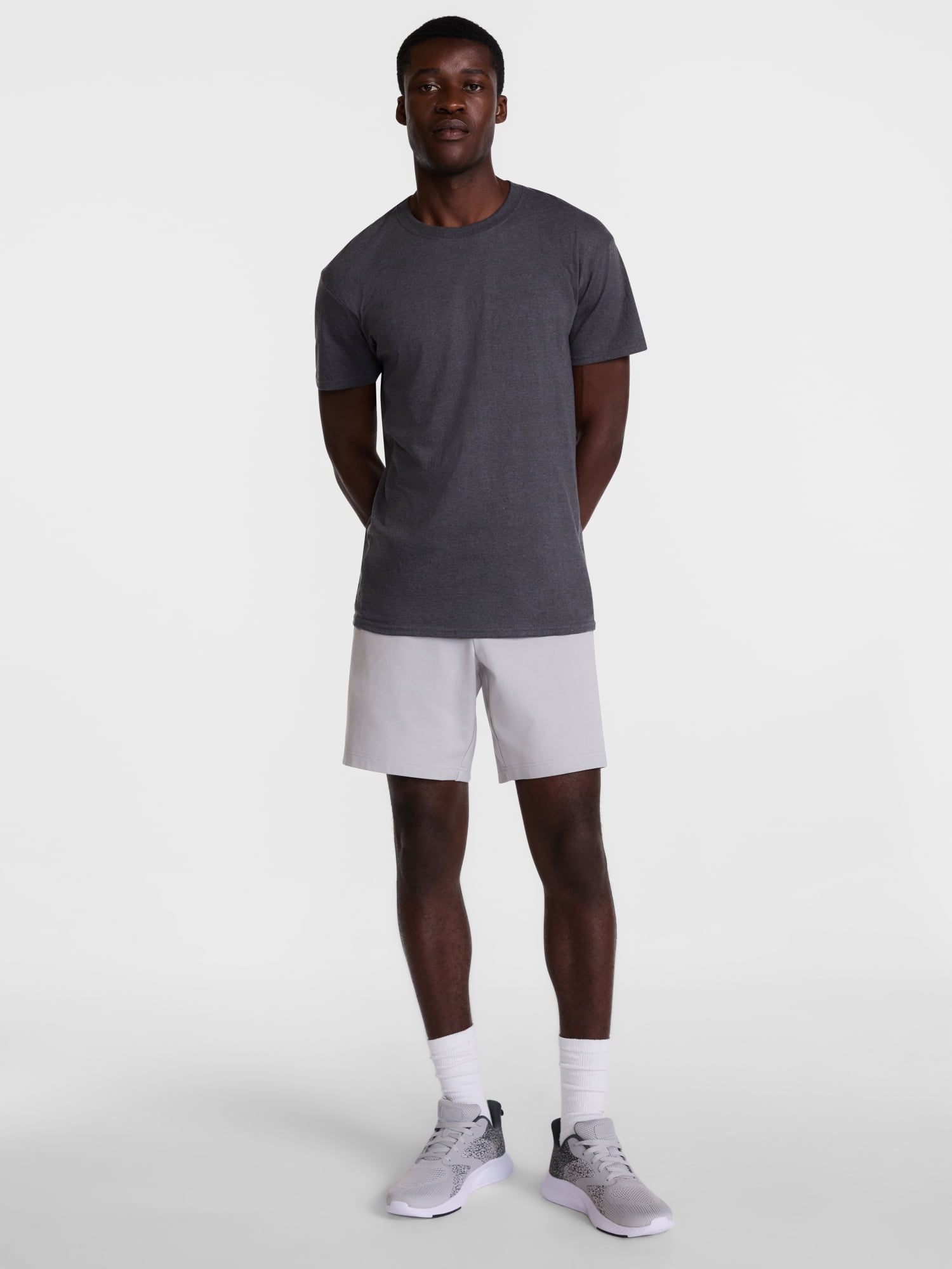 Athletic Works Men's and Big Men's Ponte Knit Shorts, Sizes XS-3XL