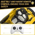 thumbnail image 3 of Eastvita Kids 12V Ride on Car for Electric Vehicles Battery Powered Sports Car with 2 Speeds Sound System LED Headlights and Hydraulic Doors, 3 of 10