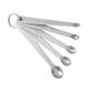 thumbnail image 2 of Juego de 5 cucharas medidoras de acero inoxidable para especias, para cocina, para ingredientes secos y líquidos., 2 of 5