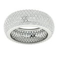 thumbnail image 2 of Seven Row Pave Set Full Eternity Wedding Ring 2.6 Ct Simulated Diamond 14K White Gold Over, 2 of 2