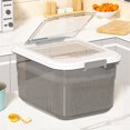 thumbnail image 2 of Airtight Rice Storage Container - Kitchen Pantry Organizer with Measuring Cup, 2 of 7