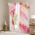 thumbnail image 4 of Feelyou Fashion Abstract Stripe Black Out Curtains for Adult, Chic Marble Ombre Curtains Pack of 2 (42x63 Each), Watercolor Art Pink Bedroom Curtains, Blackout Curtains Room Decor, 4 of 7