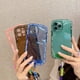 thumbnail image 3 of Funda de teléfono a prueba de golpes para iPhone, carcasa luminosa con cordón de TPU grueso de Color puro Simple para iPhone 11, 12 Pro Max, XR, XS Max, 13 Pro Max, 3 of 4