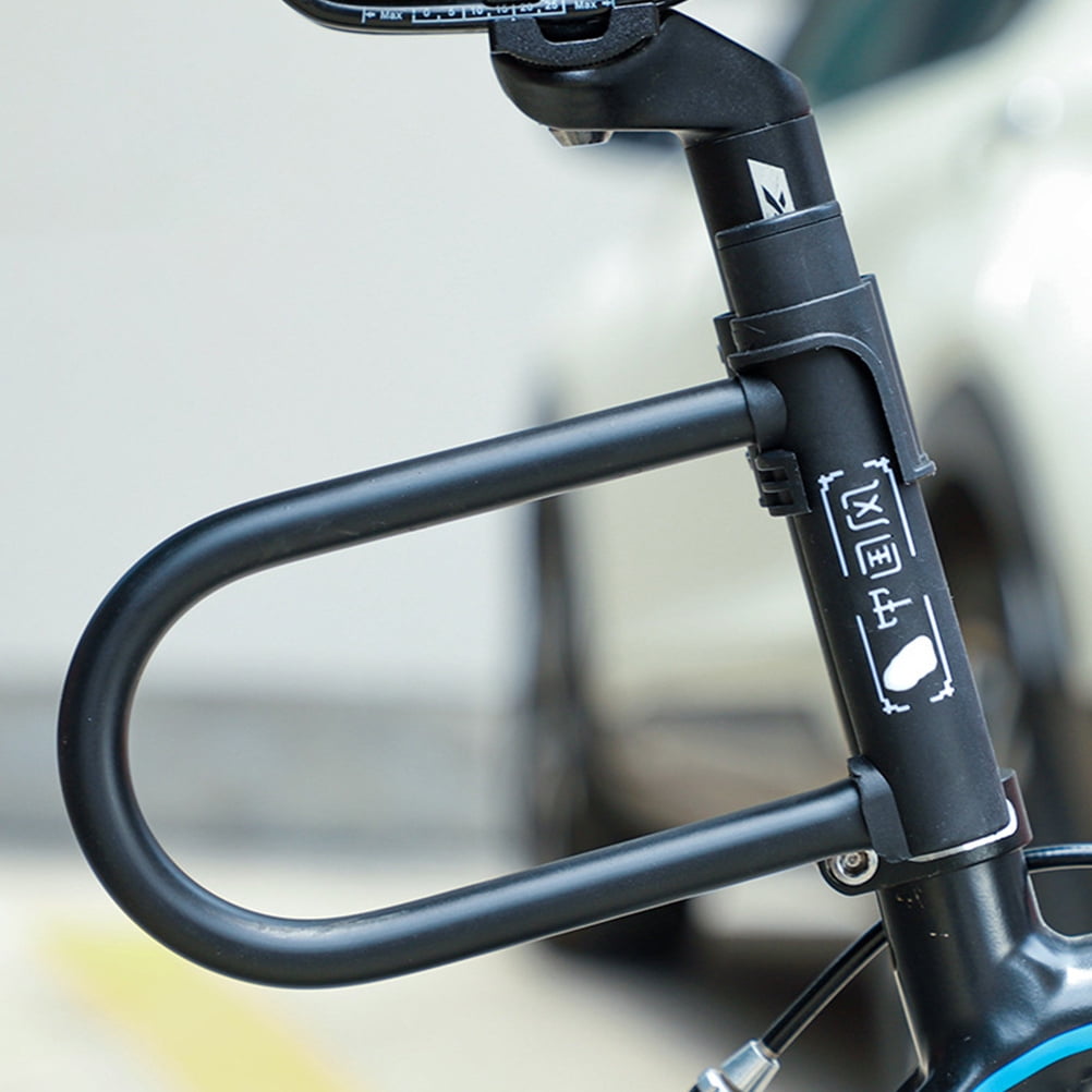 YUNLIGHTS Bike U Lock Shackle Black Compact Portable Cut-Resistant Keys Unlocking 2Pcs