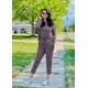thumbnail image 4 of Conjunto Deportivo PRETTYGARDEN Mujer Gris Manga Larga Jogger Talle S, 4 of 5