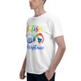 thumbnail image 4 of Autisme - Rouge au Lieu de l'Infini - Acceptation Papillon T-Shirt Basique à Manches Courtes pour Hommes Blanc 3TG, 4 of 5