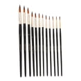 thumbnail image 4 of unbranded 12Ud Pinceles Con Mango De Madera Dos Tonos Nylon Negro Para Técnicas De Pintura Variadas, 4 of 8